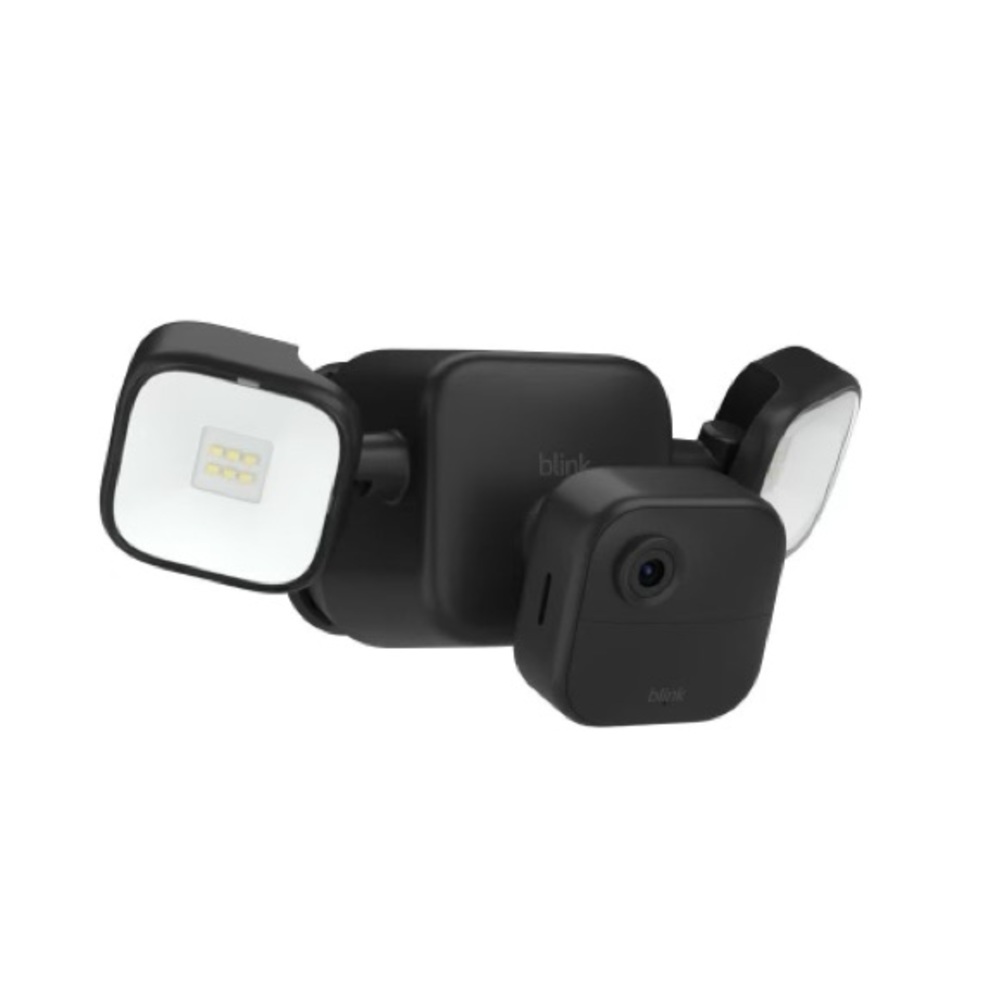 Blink Black Outdoor Security Camera with LED Lights